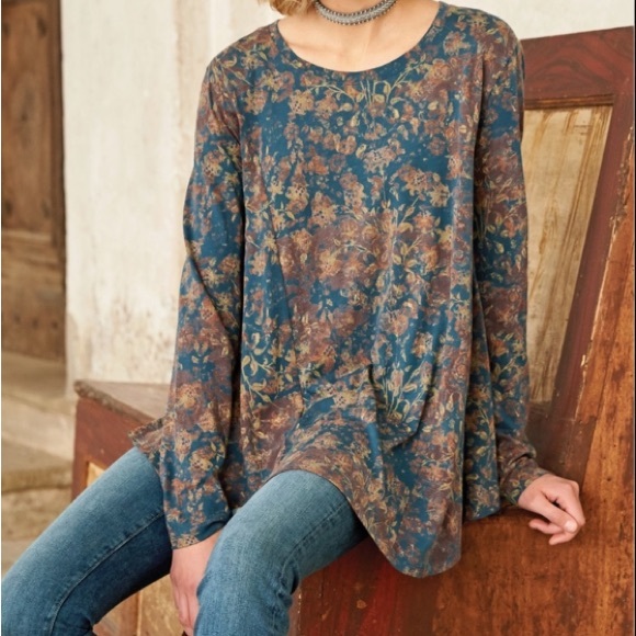 Peruvian Connection Swing Tunic Top - Picture 2 of 7